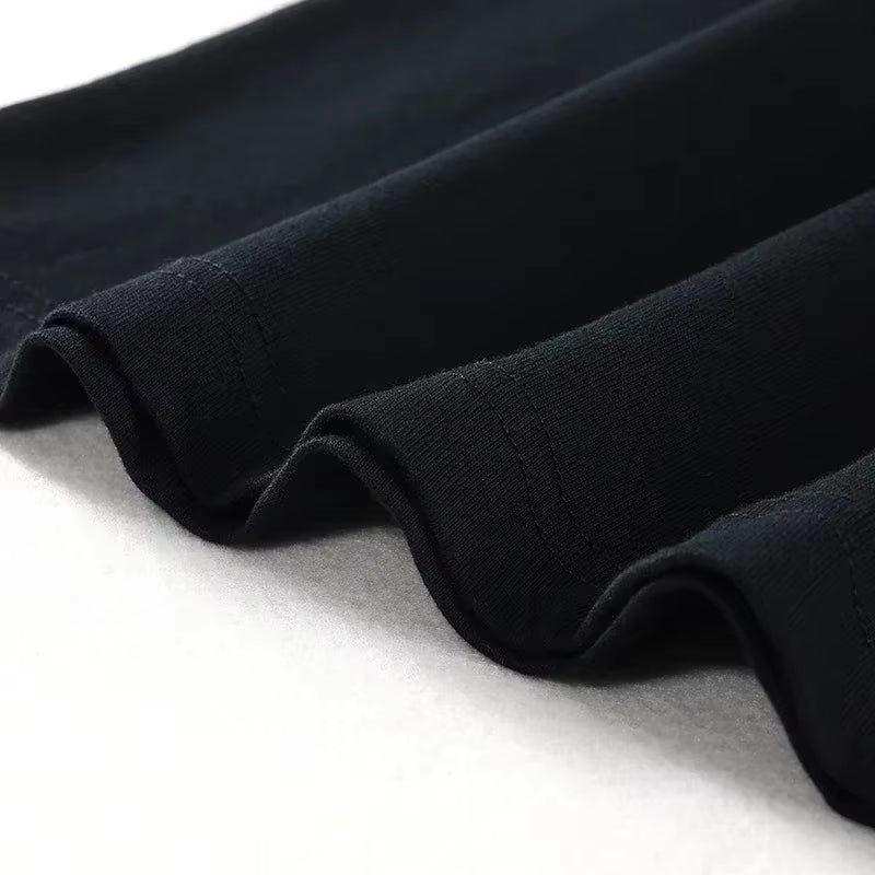 T-Shirt Streetwear Psycho Dog Graphic T Shirt Cotton Hipster Men Tshirt Unisex Tops Tees Black Hip Hop