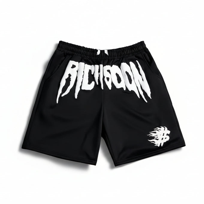 2025 New Men'S Fashion Printed Shorts Light Luxury Street Hip Hop Daily Breathable Trend Premium