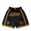 Summer Men'S Embroidery Basketball Shorts Sewing Zip Pocket Breathable Loose Comfortable Outdoor Sport Pants