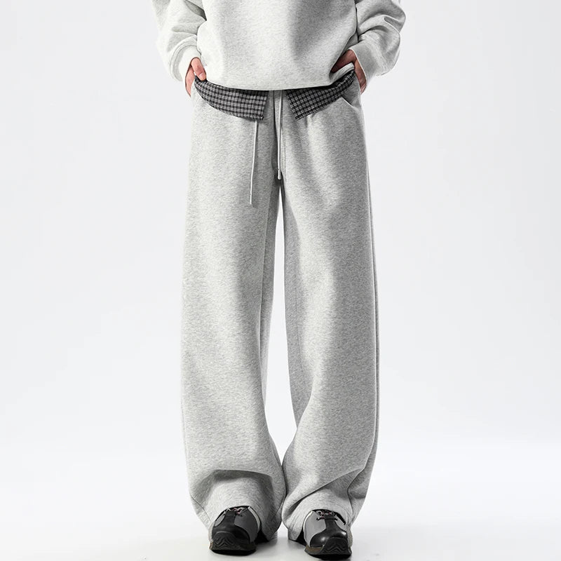 400G Heavyweight Men'S Straight Sweatpants 2025 Autumn New Fashion Casual Active Relaxed Fit Pants Men'S Clothing