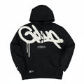 Y2K Style Hoodie with Pearl Details, Gothic Letter Print Zip-Up Hooded Sweatshirt