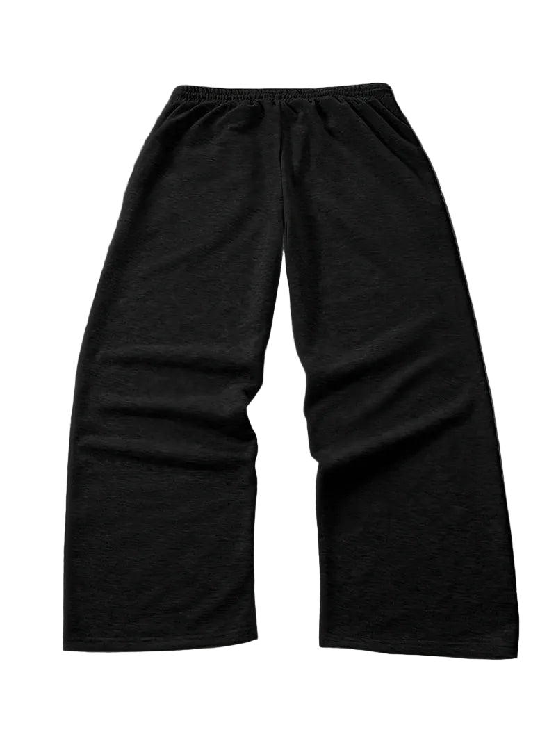 Y2K Hip-Hop Style Drawstring Loose Casual Sports Pants, Men'S Autumn and Winter Pure Cotton Warm and Comfortable Casual Pants