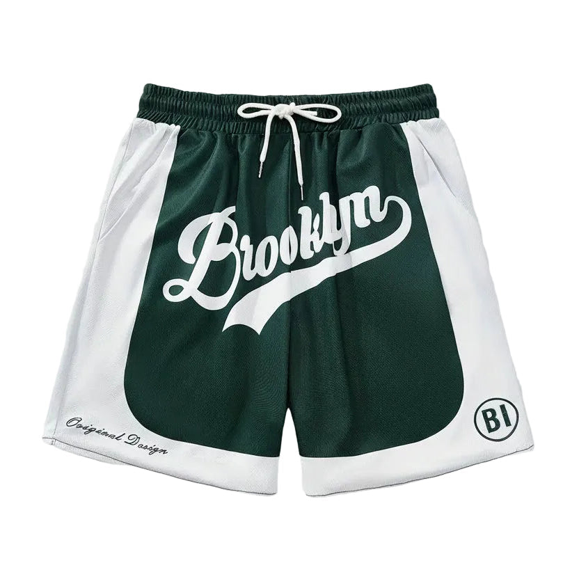 2025 New Men'S Fashion Printed Shorts Light Luxury Street Hip Hop Daily Breathable Trend Premium