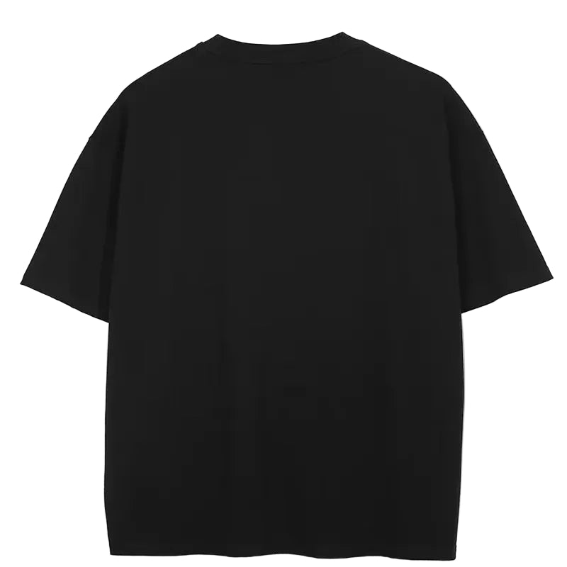 T-Shirt Streetwear Psycho Dog Graphic T Shirt Cotton Hipster Men Tshirt Unisex Tops Tees Black Hip Hop