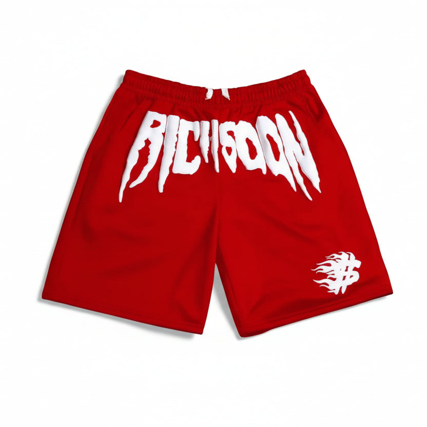 2025 New Men'S Fashion Printed Shorts Light Luxury Street Hip Hop Daily Breathable Trend Premium